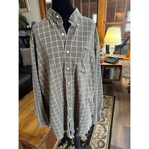 Lands’ End Men’s XL Traditional Fit 100% Cotton No Iron Twill Long Sleeve Shirt